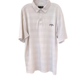 Callaway Men's Opti-Dri Golf Polo Shirt White XL